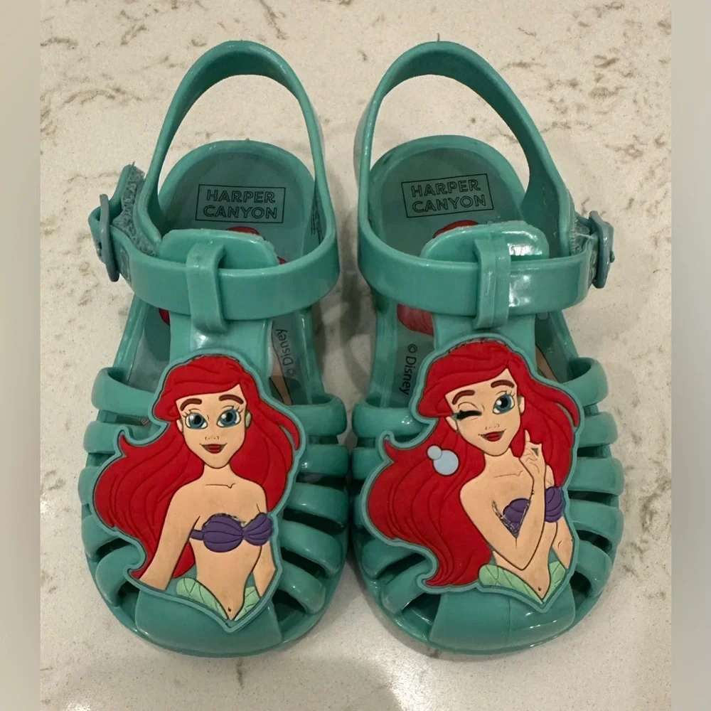 Harper Canyon x Disney Kids Ariel Fisherman Sandal NWOT 5